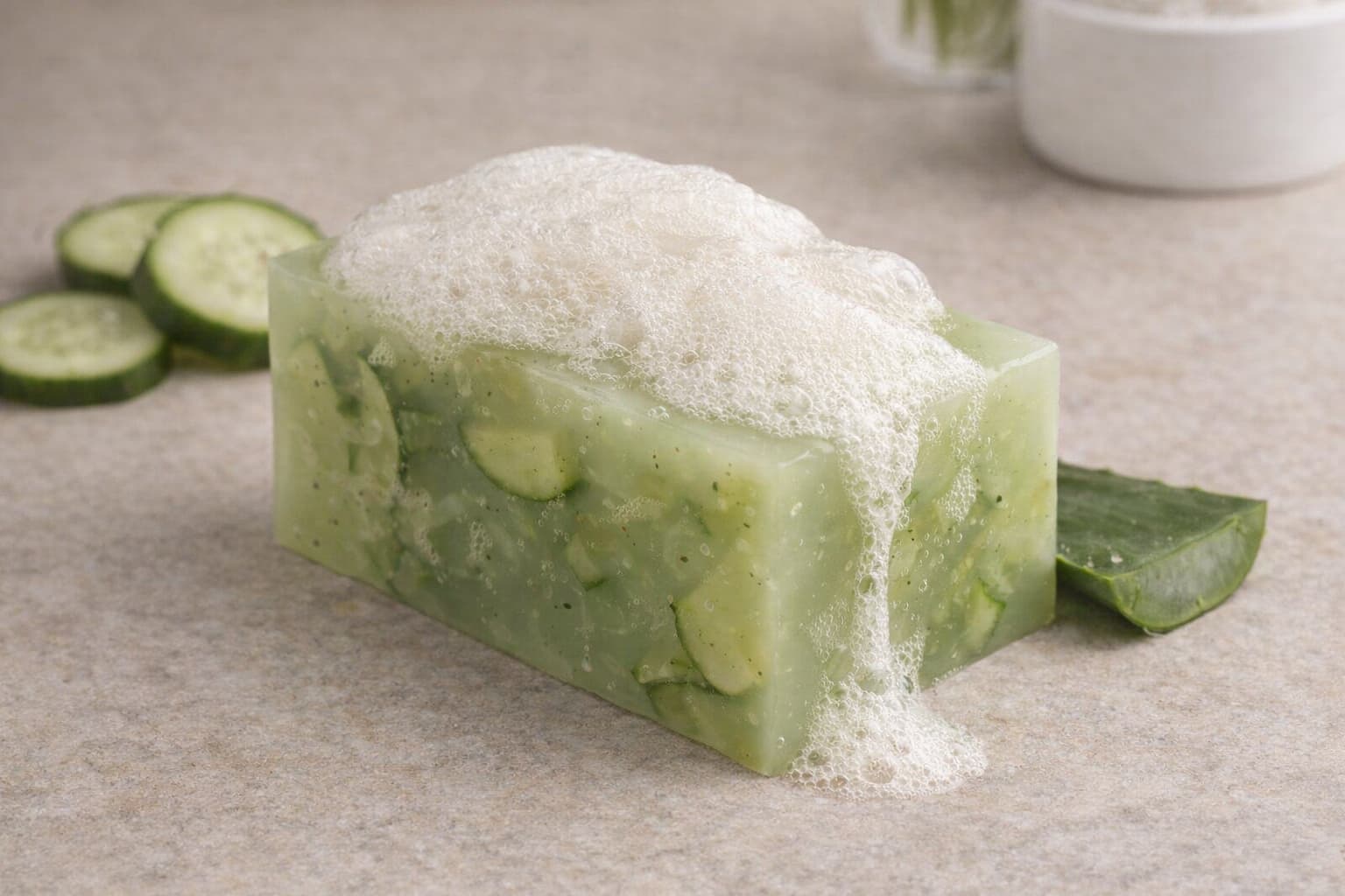Cucumber & Aloe Glycerin Soap