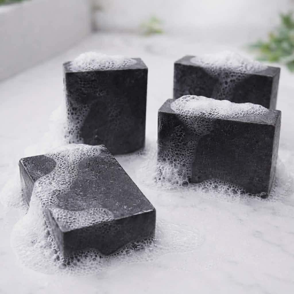Charcoal soap
