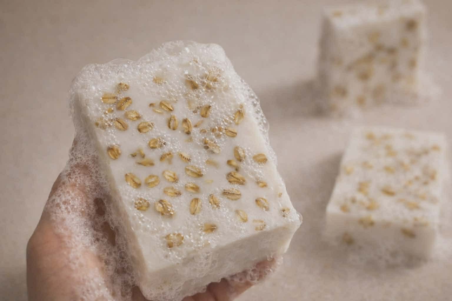 Honey and oat Soap